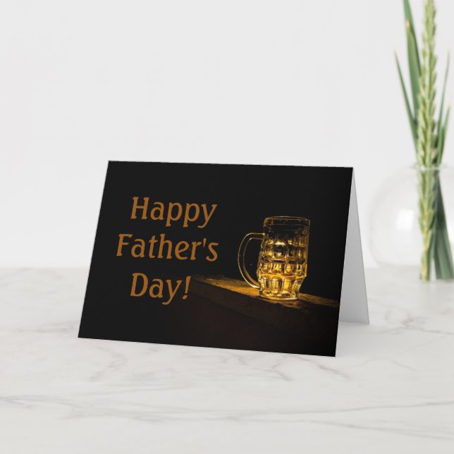 Carte Beer Glass Father's Day (Devant)