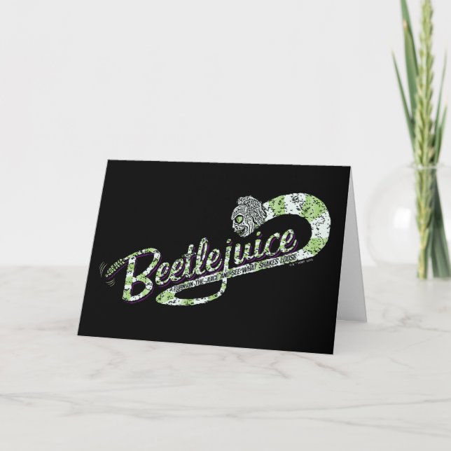 Carte Beetlejuice | Allumez le jus (Devant)