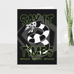 Carte Beetlejuice   Say It 3 Times