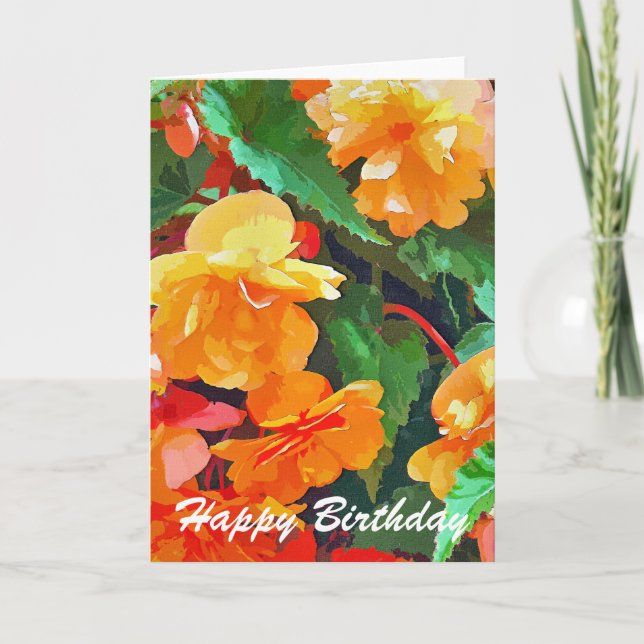 CARTE BEGONIAS (Devant)