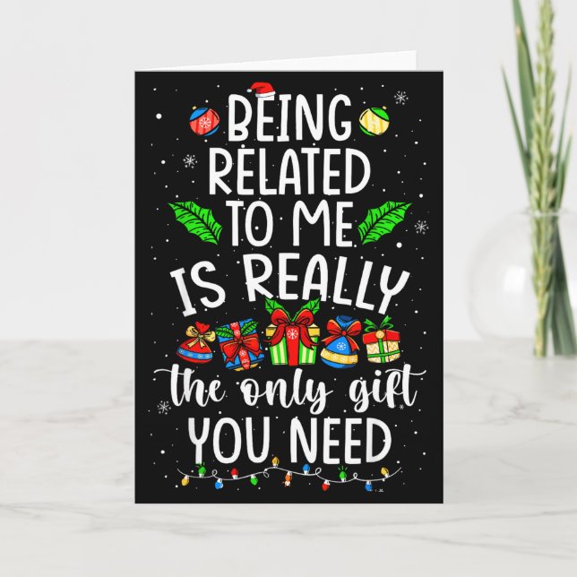 Carte Being Related To Me Is Really The Only Gift Christ (Devant)