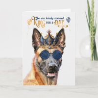 Belge Malinois Chien King pour jour drôle Annivers