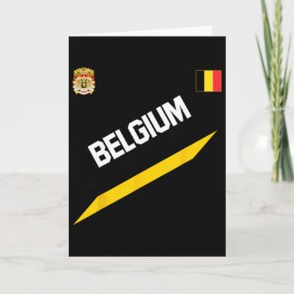 Carte Belgian Football Soccer Ball Travel Jersey Allez L
