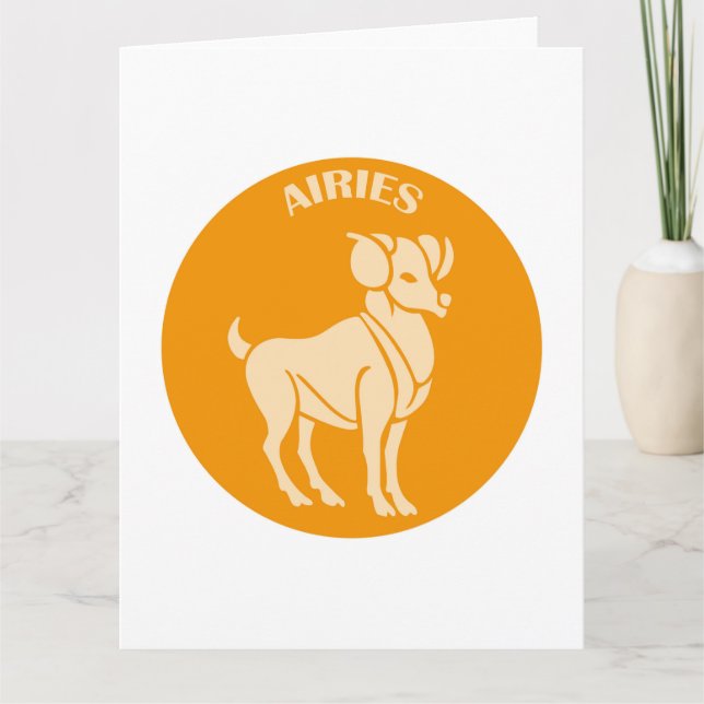 Carte Béliers, Signe Zodiaque, Horoscope, Astrologie (Devant)