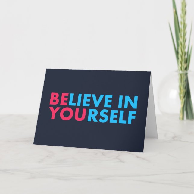 Carte Believe in yourself (Devant)