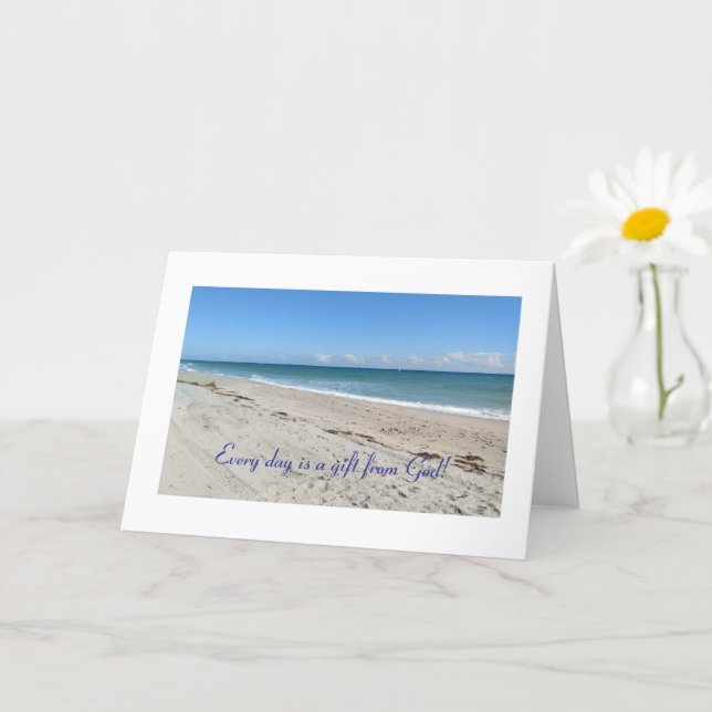 Carte Belle, Chaque jour est un don de Dieu, (Petite plante)