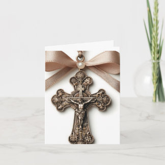 Carte Belle croix crucifix catholique chrétien