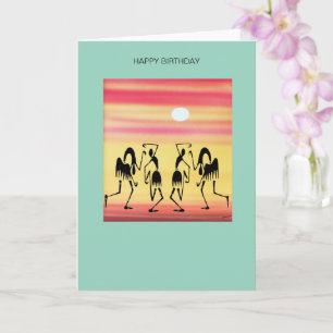 Carte Belle danse africaine Break Anniversaire