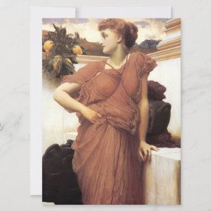Carte Belle femme près d'une fontaine (Frederic Leighton