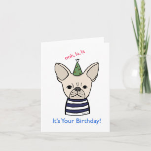 Carte Belle French Bulldog Frenchy Lover Anniversaire