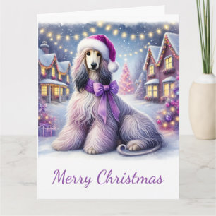 Carte Belle hache afghane dans le village de Noël