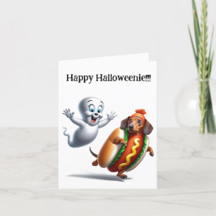 Carte Belle Halloween Dachshund