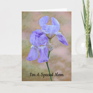 Carte Belle Iris Flowers Special Mothers Day Card
