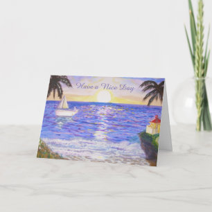 Carte Belle journée à la plage