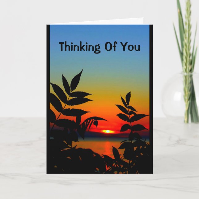 Carte Belle Journée Du lever Au coucher Du Soleil (Devant)