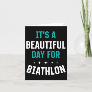 Carte Belle Journée Pour Biathlon Drôle D'Humour De Spor