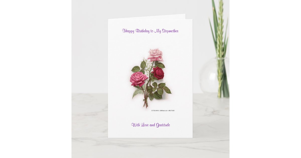 Carte Belle Mere De Joyeux Anniversaire Zazzle Fr