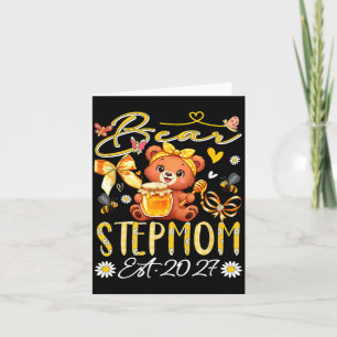 Carte Belle-mère Est 2027 Nœud Papillon Floral Fête Des