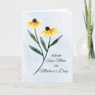 Carte Belle-mère le jour de la fête des mères Deux fleur