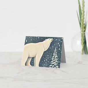 Carte Belle Ours Polaire Artique