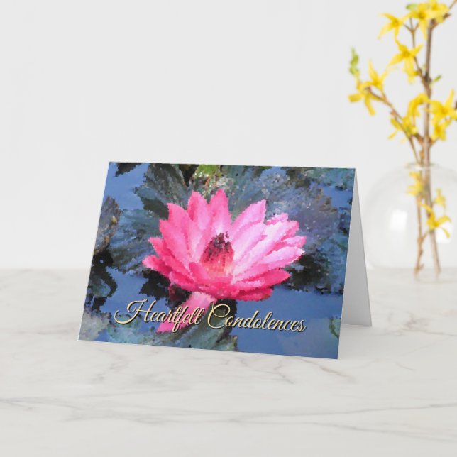 Carte Belle prière avec des bleus violets verts rouges (Fleur jaune)