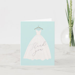 Carte Belle robe mariage nuptiale merci