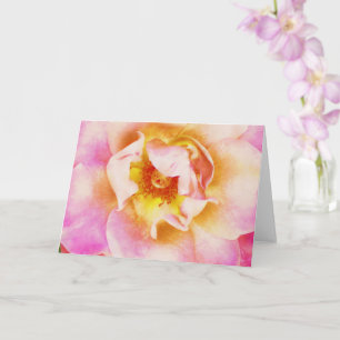 Carte Belle Rose Rose Flower Close Up Art Note Card