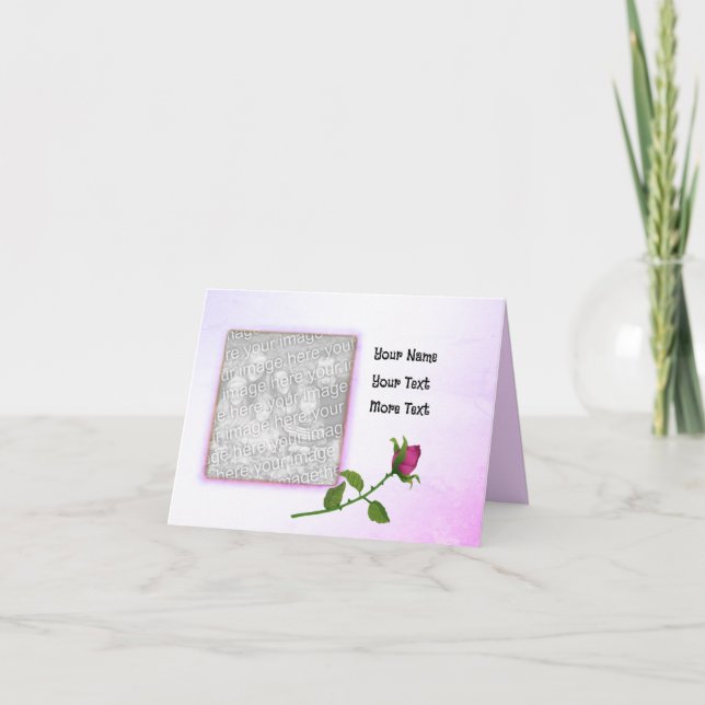 Carte Belle Rose rouge (Devant)