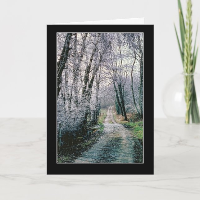 Carte Belle route de campagne - La route pas prise (Devant)