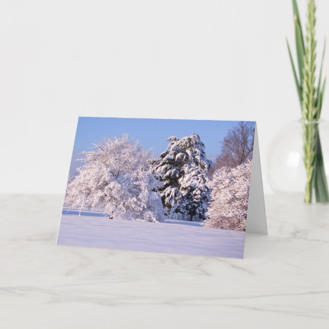 Carte Belle scène de neige (Devant)