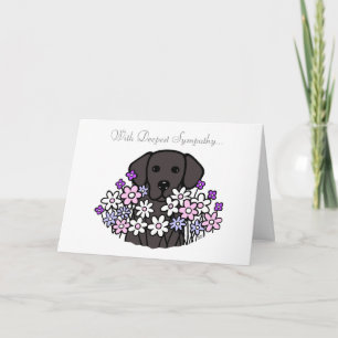 Carte Belle Soul Black Labrador Illustration