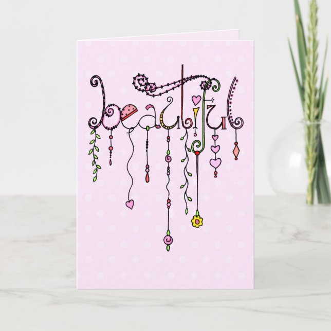 Carte Belle Toi ! Joyeux Dangles d'anniversaire (Devant)