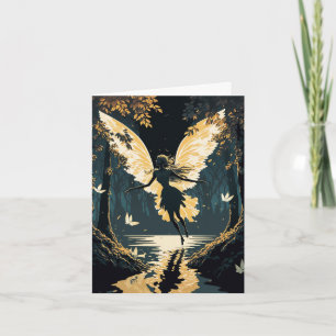 Carte Belle Vintage Fée vierge en toutes occasions