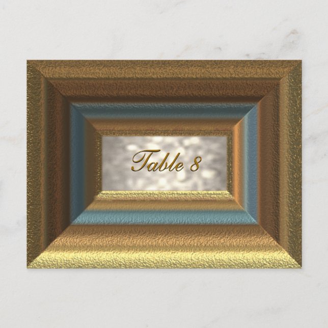 Carte Bellemare Numéro de table (Devant)