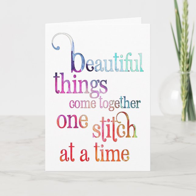 Carte Belles Choses Encouragement (Devant)