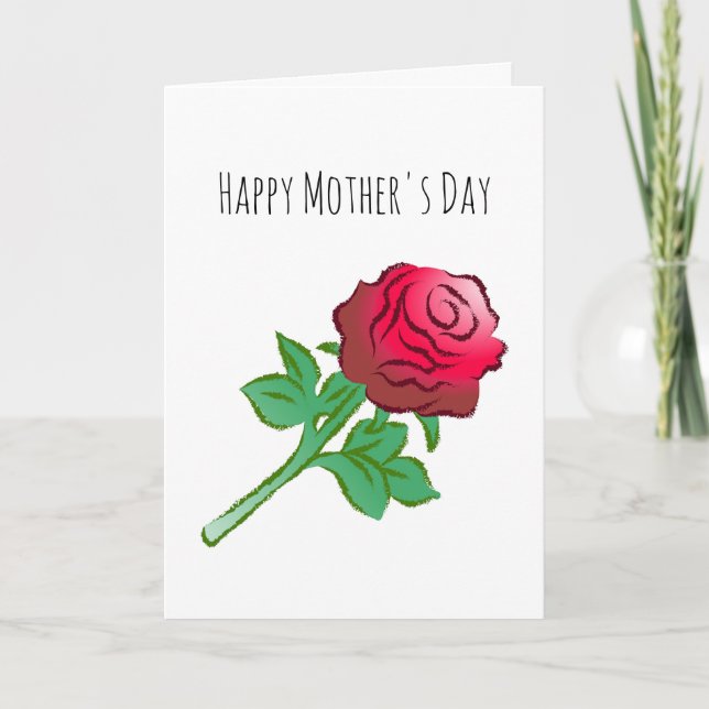 Carte Belles et Colorées Roses (Devant)