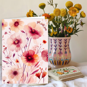 Carte Belles fleurs Fleurs sauvages SE METTENT BIENTÔT B