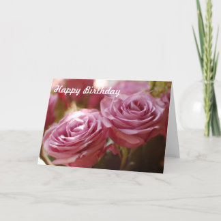 Carte Belles roses roses