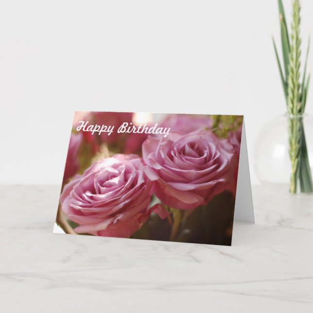 Carte Belles roses roses (Devant)