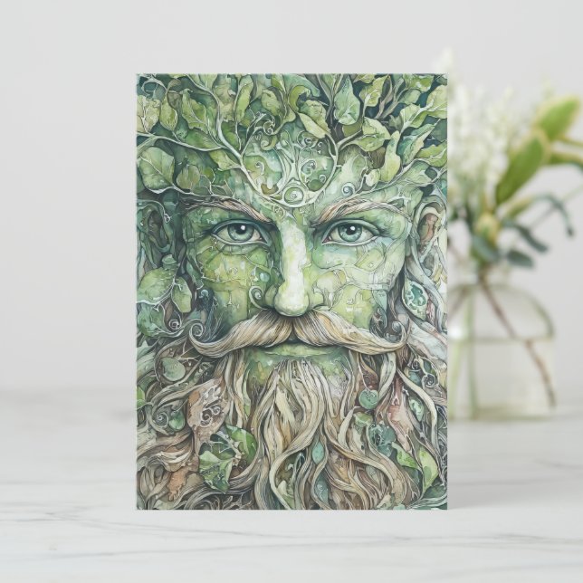 Carte Beltane Homme Vert (Debout devant)