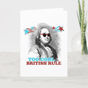 Carte Ben Franklin - Trop Cool pour la domination britan