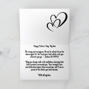 Carte Bénédiction d’une mère : force et foi pour mon fil