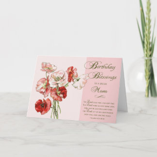 Carte Bénédiction d'anniversaire à une maman spéciale