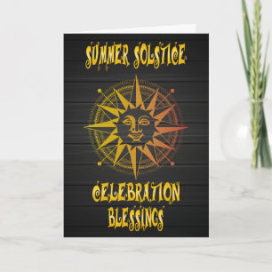 Carte Bénédiction de la célébration du solstice d'été