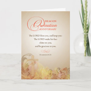 Carte Bénédiction de l'anniversaire de l'ordination de d