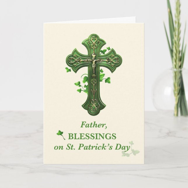 Carte Bénédiction des prêtres sur Saint-Patricks (Devant)