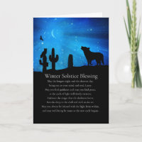 Bénédiction du solstice d'hiver Coyote Chouette du