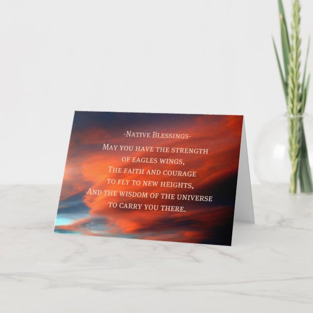 Carte Bénédictions autochtones (Devant)