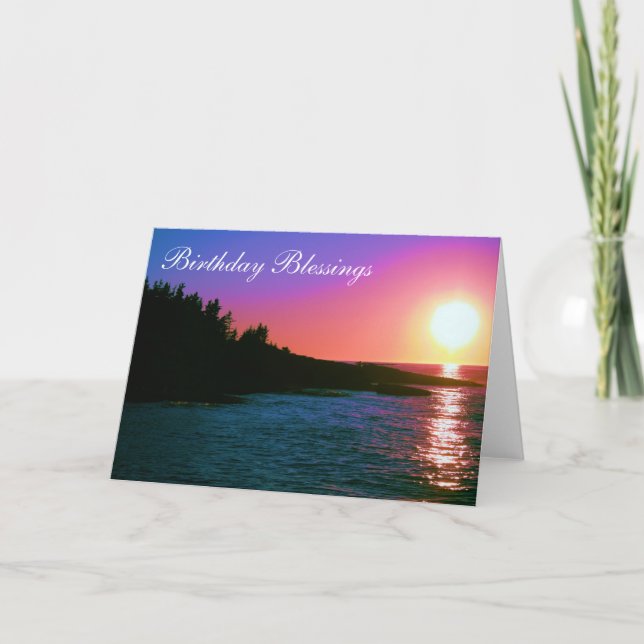 Carte Bénédictions d'anniversaire (Devant)