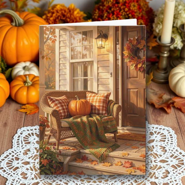 Carte Bénédictions d'Automne | Porche d'Automne (Créateur téléchargé)
